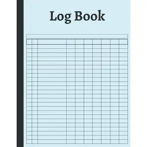 Log Book: Large Customizable 7 Columns Multipurpose Daily Log Book For Small Business, Track Daily Activity, Income and Expenses, Inventory, ... Donation, Visitor(Light Blue): 120 Pages Log Paperback – February 4, 2023