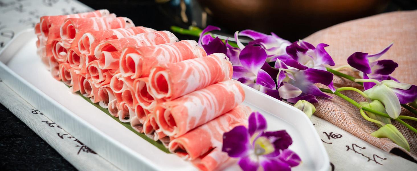 Meat Slicer 200W Electric Deli Food Slicer with 2 Removable 7.5" Stainless Steel Blades, Adjustable Thickness, Child Lock Protection, Easy to Clean