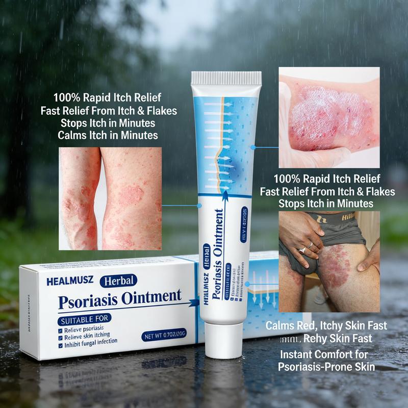Powerful Antifungal Cream—Results in 7 Days—Effective for Psoriasis, Eczema, Ringworm, Jock Itch, Athlete's Foot, Onychomycosis, and Herpes—100% Natural Botanical Formula—Rapid Itch Relief, Prevents Recurrence, Repairs Dry, Cracked Skin Body Care Cream
