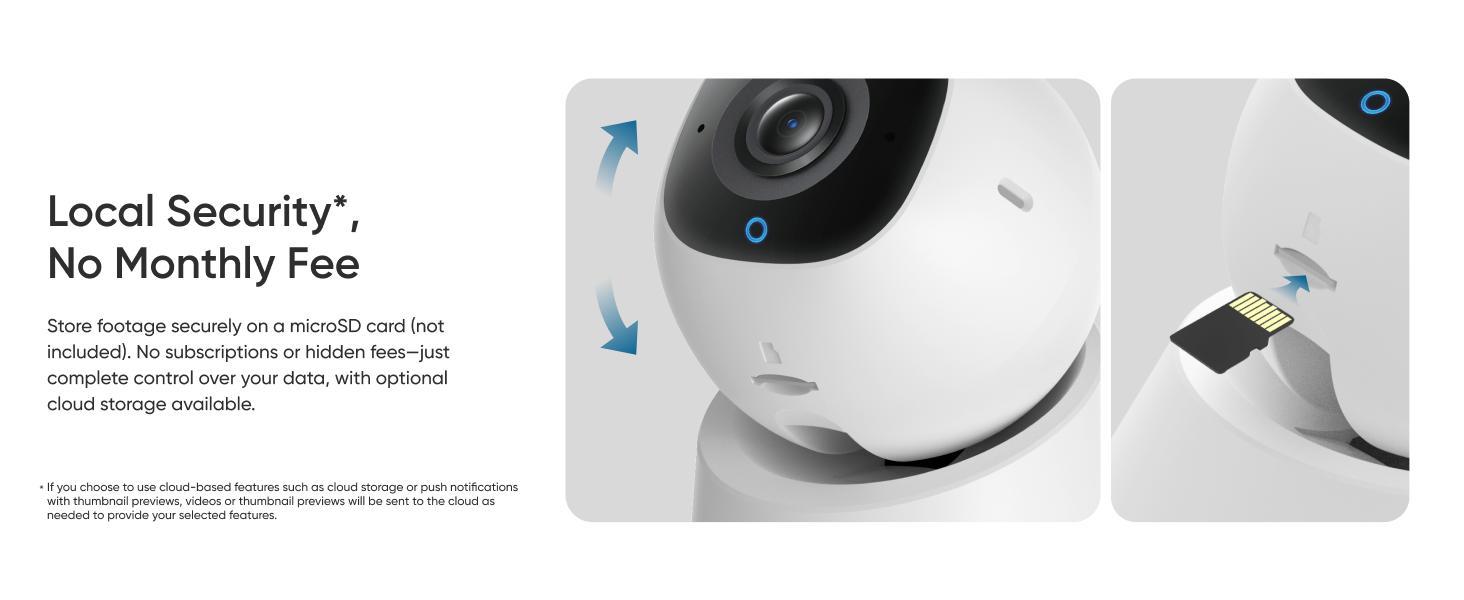 【Upgrade C220】eufy Indoor Cam E30, Latest Generation, 4K UHD Security Camera, 360 Pan-Tilt, Color Night Vision, AI Detection for Human/Pet/Audio/Crying, Human/Pet Auto Tracking, Works with Homekit
