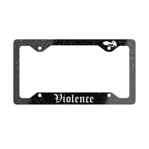 Violence License Plate Frame - Fourth Wing Merch - Bookish Car Accessory - Romantasy Gift - Dragon Rider Decor - 100% Aluminum - 12" x 6" - Secure Mounting - US