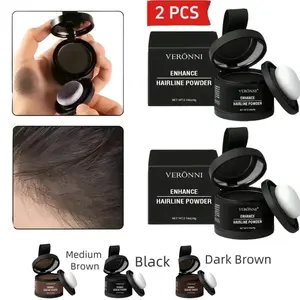 Buy 1 Get 1 Free Multi-Purpose Hairline Powder, Instant Root Touch Up & Gray Coverage, Waterproof 24H Stain-Proof Formula with Squalane, Conceals Thinning Hair, Bald Spots for Women & Men, Natural Appearance