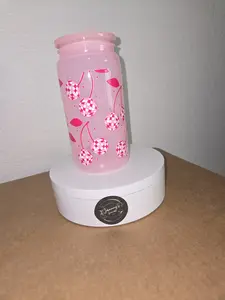 16oz Acrylic Cherry Disco Balls Cup
