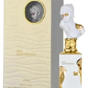 Lattafa Her Confession Eau de Parfum Long-Lasting Fragrance for Women, 3.40 Ounce / 100 ml