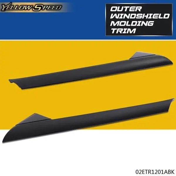 ALLGOOD 100% Brand New Auto Glass Tech Windshield Outer Trim Pillar Molding - Pair Pack, Left/Right Set (Right & Left Side), Exact Fit for 11-19 Ford Explorer, Car Accessory, Automotive Maintenance Add-on