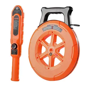 VEVOR Pipe Locators 100ft/30m IP67 Waterproof PVC Pipe Blockage Detector with Adjustable Sensitivity Sewer Wall Scanner for PVC Plastic Metal Water Pipes