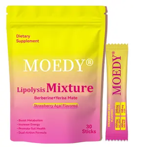 MOEDY Cutting Mix Supplement: Refreshing Summer Strawberry Acai Flavor Drink (30 Sachets)