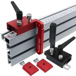 Aluminum Alloy T Track Fence Flip Stop Type 75 Easy Adjustment & Durable Woodworking Accessory for T Tracks