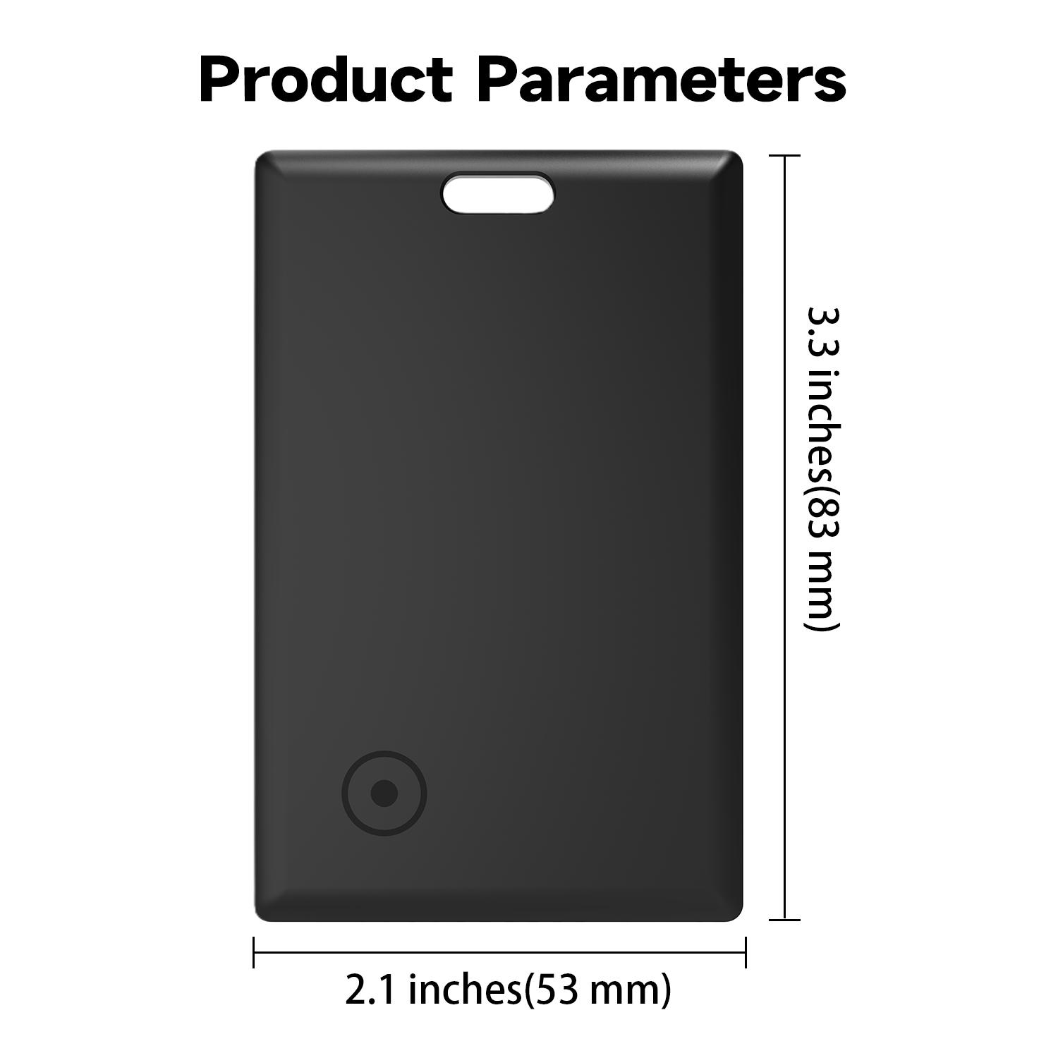 Wallet Tracker Card, Thin Finder, Works with Apple Find My (iOS Only), Item Locator for Luggage Tags, Passports, Phone, IP68 Waterproof Wallet Tracker Card, Thin Finder, Works with Apple Find My (iOS Only), Item Locator for Luggage Tags, Passports, Phone, IP68 Waterproof