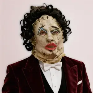 Trick Or Treat Studios Texas Chainsaw Massacre 1974 Leatherface Pretty Woman Mask Wearing hair