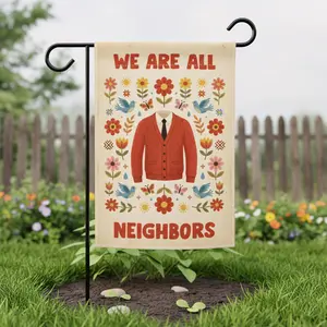 We Are All Neighbors Garden Flag – Inclusive Welcome Yard Flag, Diversity & Community Decor, Neighborhood Outdoor Flag Gift