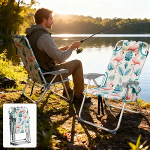 Oversized Tall Folding Beach Chair Lightweight 63*70*99cm Portable Sand For Adults Heavy Duty 300 Lbs With Cup Holders Foldable High Camping Lawn Chairs Camp Outdoor Picnic Sports Loveseat Carrying Bag Table Holder Patio Fashion Fabric Oxford Fabric