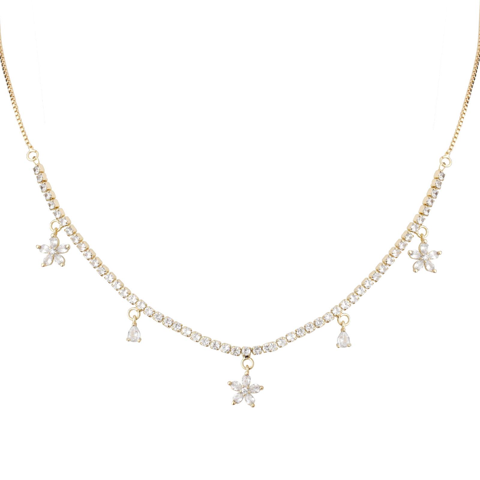 MEIITRUE 14K Gold Plated Cross Pendant Necklace for Women, Dainty Cubic Zirconia Charm Necklace, Perfect Jewelry Gift for Girls