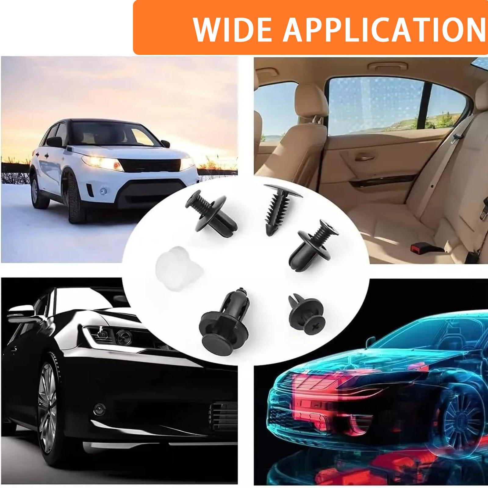 HE26 115pcs Universal Expansion Screw Clips Set for Automobiles Mudguard Leaf Plates Door Panel Clips C05 C20 C32 B01 D02 A16 Car Accessories