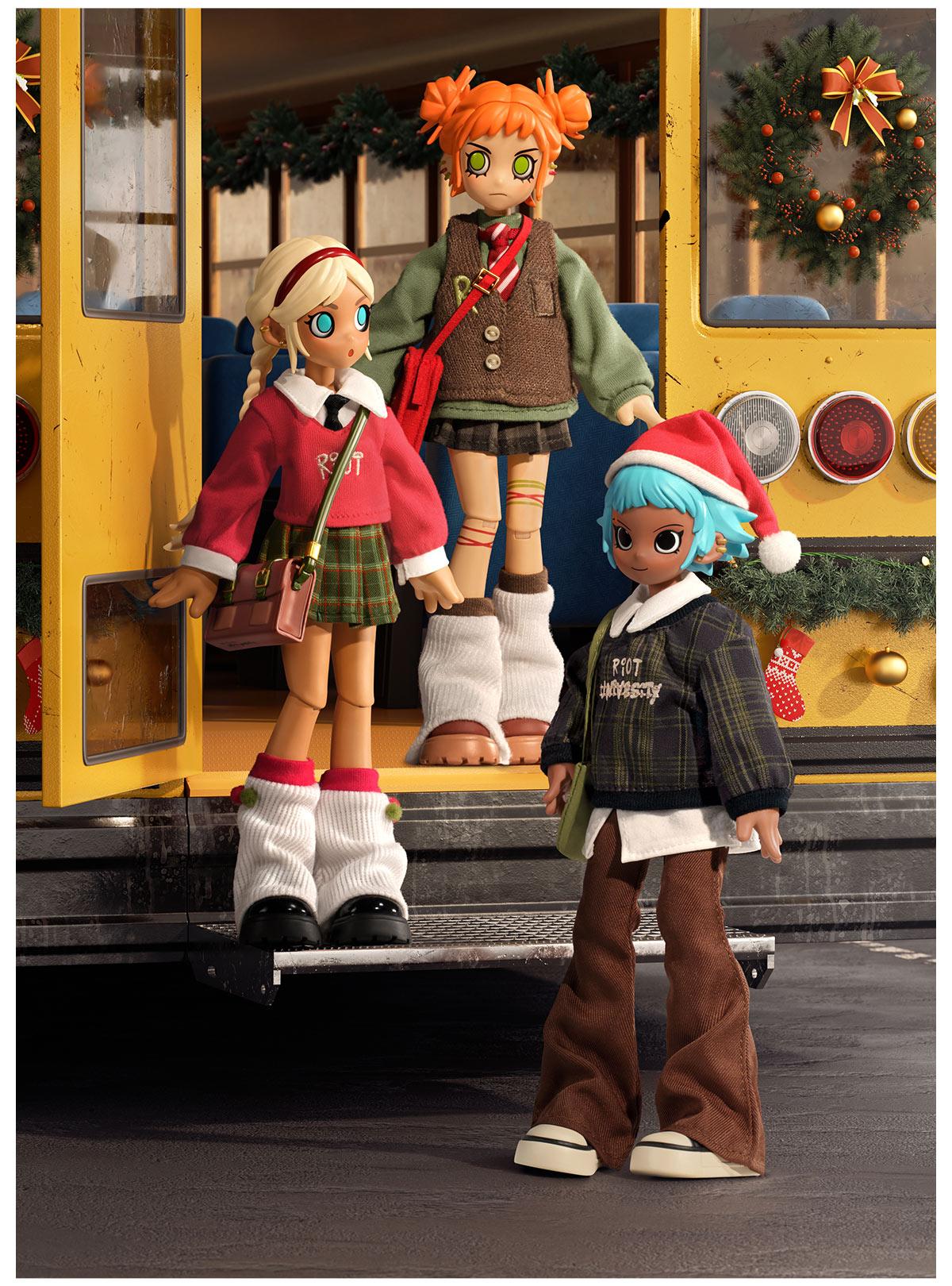 POP MART Peach Riot Winter Break OOTD Series 1/8 Action Figure