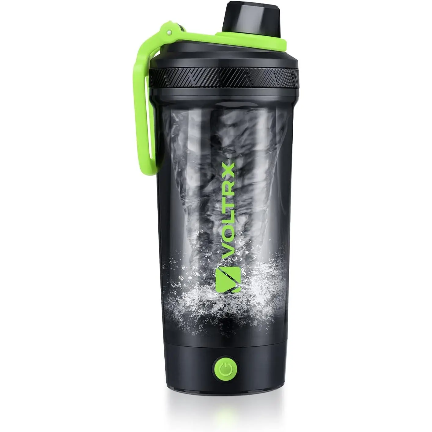 VOLTRX Gallium USB-C Plug Electric Protein Mixing Shaker Bottle, 24oz BPA-Free Tritan Material, USB-C Rechargeable Kitchen Mixer for Protein Shakes, Meal Replacements - Organiser, Stars, Organizer