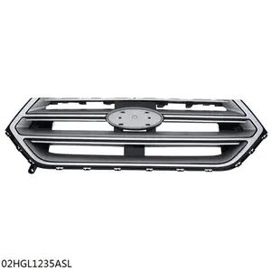 Front Upper Bumper Grill Grille Chrome New Fit For 2015 2016 2017 2018 Ford Edge