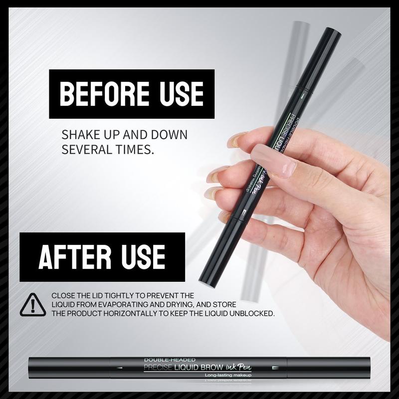 【FaddishDeal】Liquid Eyebrow pencil 2 in 1 Double head eye eyebrow pencil, waterproof natural eyebrow pencil and precise brush head. Lasting all day.