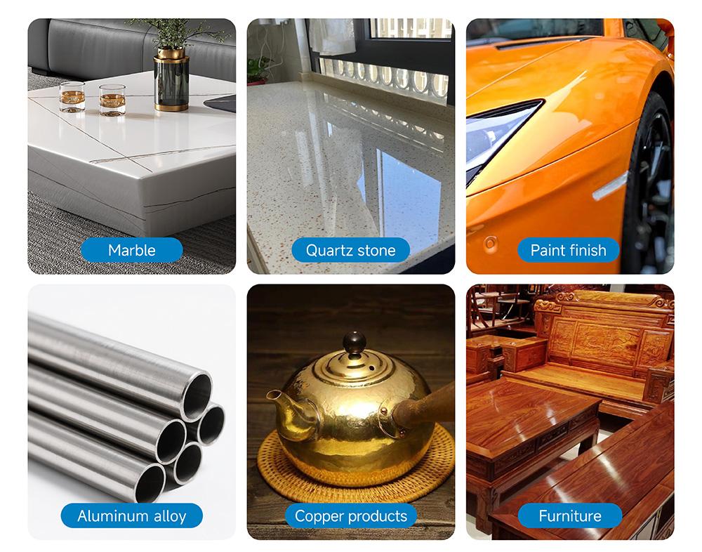 LOZLIN Professional Stone Polish - Mirror Finish for Quartz Granite Marble Countertops & Furniture Stainless Steel Sink Restorer