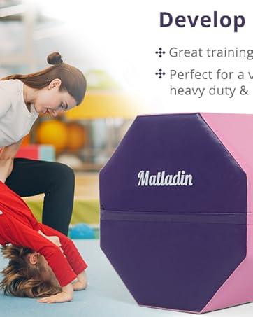 Matladin Gymnastics Octagon Mat 24"x26" Skill Shape Tumbling Backbend Trainer Exercise Mat for Preschool Kids Gym Cheerleading, Martial Art,TikTokShopBlackFriday Matladin Gymnastics Octagon Mat 24"x26" Skill Shape Tumbling Backbend Trainer Exercise Mat for Preschool Kids Gym Cheerleading, Martial Art,TikTokShopBlackFriday