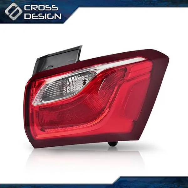 CROSSDESIGN Rear Right Passenger Side Incandescent Tail Light with Blinker - 1pc Durable Easy-Install Car Accessories for 2018-2020 Chevy Equinox, Visibility Boost, Driving Safety Enhancement