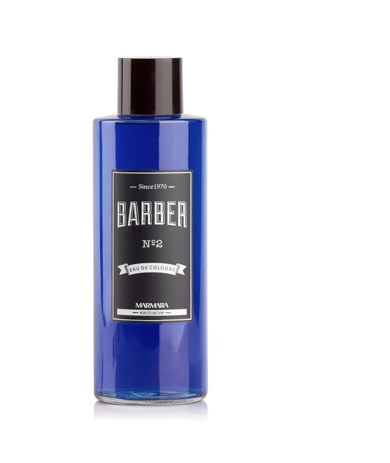 Marmara Barber Aftershave Cologne No. 2 - 500ml Alcohol-Containing Amber Scent, Soothing Post-Shave Cleanser for All Skin Types, Moisturizing Liquid to Prevent Shaving Burn, Fresh Cleansing for Smooth Shave, Contains Alcohol