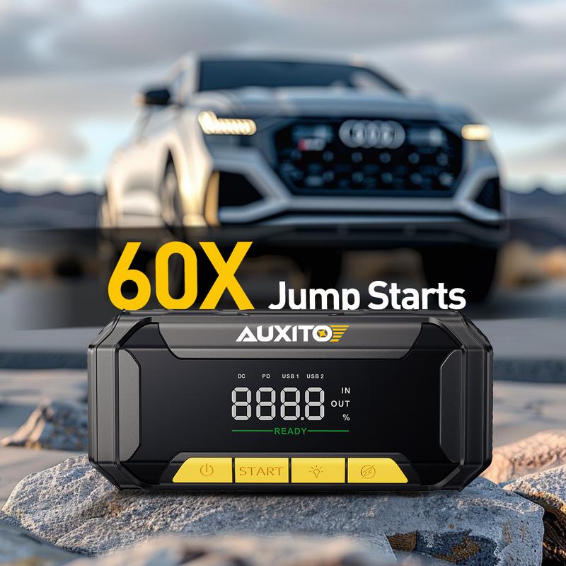 AUXITO Jump Starter 8000A Peak Jump Box(All Gas,up to 10.0L Diesel Engine) 12V Car Portable Battery Jump Starter ,Auto Battery Booster Pack,with 3-Mode Flashlight AUXITO Jump Starter 8000A Peak Jump Box(All Gas,up to 10.0L Diesel Engine) 12V Car Portable Battery Jump Starter ,Auto Battery Booster Pack,with 3-Mode Flashlight
