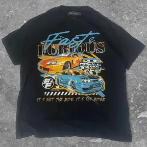 Vintage Style Fast & Furious Universal Studios Short Sleeve Black T-Shirt, Gift For Fan