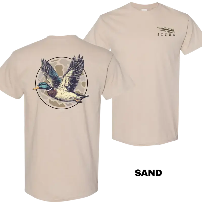 Sitka Mallard Duck Hunting T-Shirt – Vintage Waterfowl Hunting Graphic Tee, Soft Cotton Fabric, Gift for Menswear Womenswear Top, Trendy Shirt, Outdoor Adventure Tee, 100% Cotton, men's t shirts, hunting boyfriend gift - KitchenEra