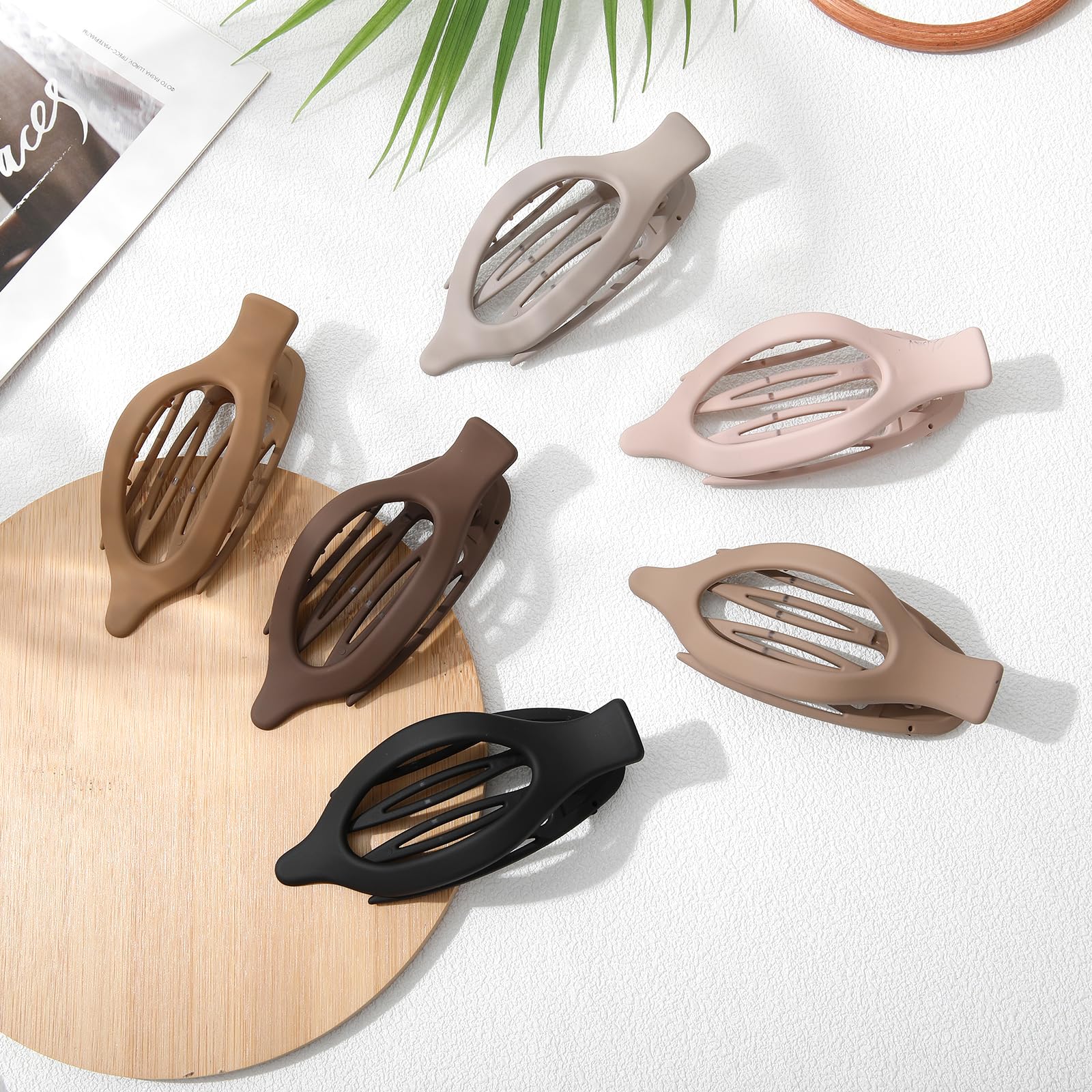 French Flat Hair Clips for Women - 6-piece suit Flat Claws for Thin Thick Hair Strong Hold No Slip Grip Hair Claw Clips Hairpins for Women Girls French Flat Hair Clips for Women - 6-piece suit Flat Claws for Thin Thick Hair Strong Hold No Slip Grip Hair Claw Clips Hairpins for Women Girls