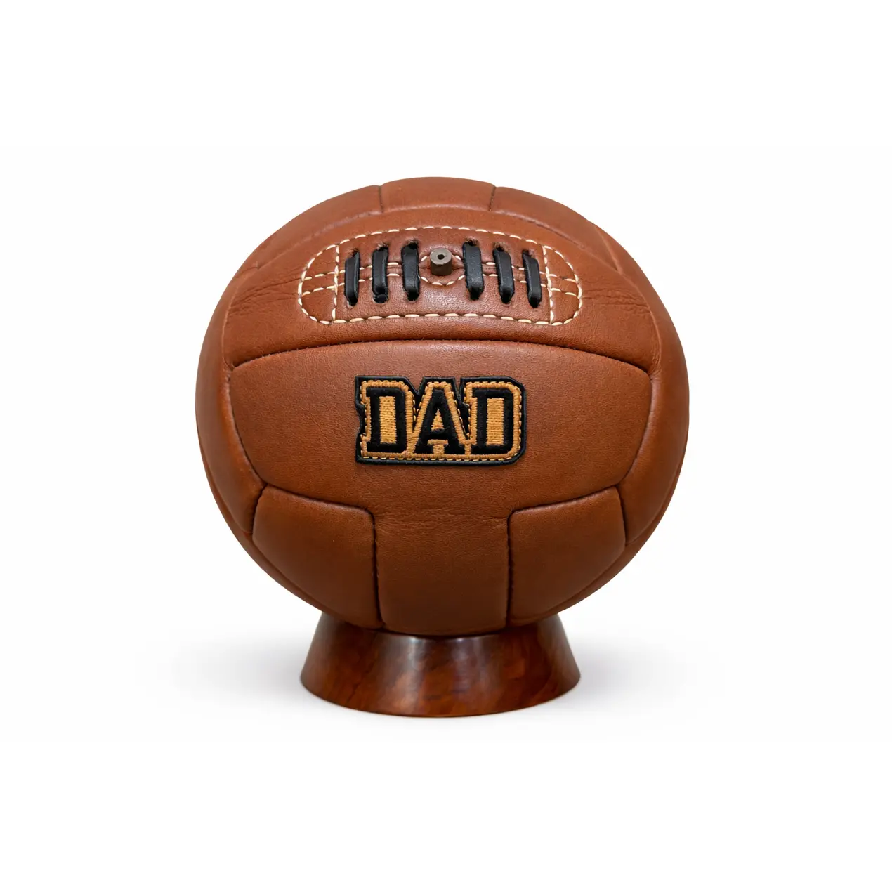 Vintage Soccer Ball "DAD" (Tan)