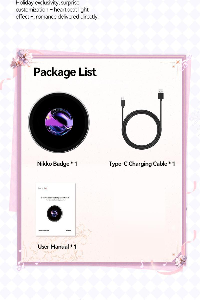 Customizable Smart Digital Display Badge (E-Badge) with IPS Touchscreen, Bluetooth Photo/GIF Upload, Wearable Portable Screen Pin, 8 Hours Battery, Perfect for Self-Expression & Fashion