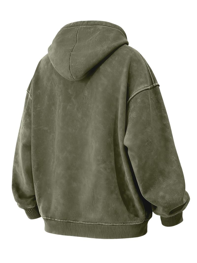 CCCMAI Men's Plain Drop Shoulder Essentials Hoodie Regular Fit Casual Long Sleeve Hooded Sweatshirt for Fall & Winter Loose Fit Unisex Car Long Sleeve Menswear Tops