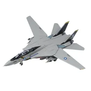 1/100 F-14A Tomcat US Navy VF-84 Military Fighter Aircraft 1981 Top Gun Pirate Jolly Rogers Model Gift Collection