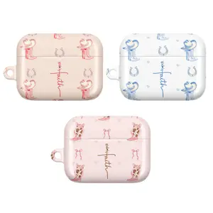 Christian Faith AirPods Case – “Walk by Faith” Cowboy Boots Pattern, Cute Aesthetic Protective Cover, Multiple Colors, gift