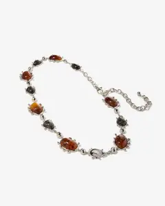 Neutral Stone Chain Belt Multi