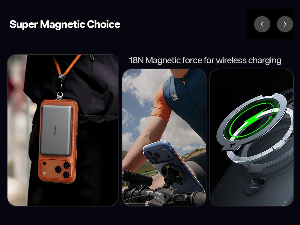 TORRAS Q3Air for iPhone 17/16/15 Pro Max Case with 360° Ring Stand & Airbag Protection 4-Meter Anti-Fall Shockproof Cover