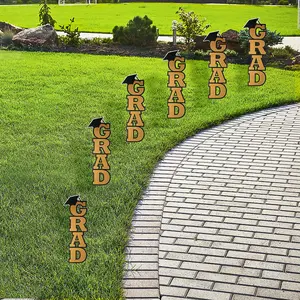 11" x 30" Bulk 6 Pc. Gold Grad Vertical Yard Signs -