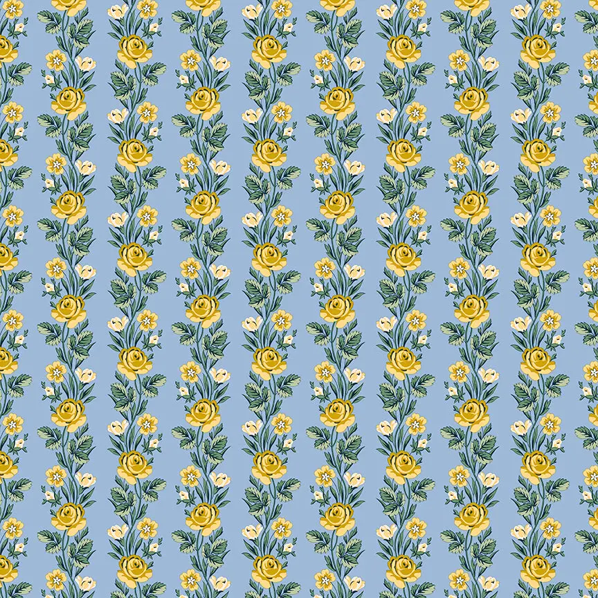 Fabric Liberty Regal Stripe A Palace Gardens by the Quarter Yard 01667487A