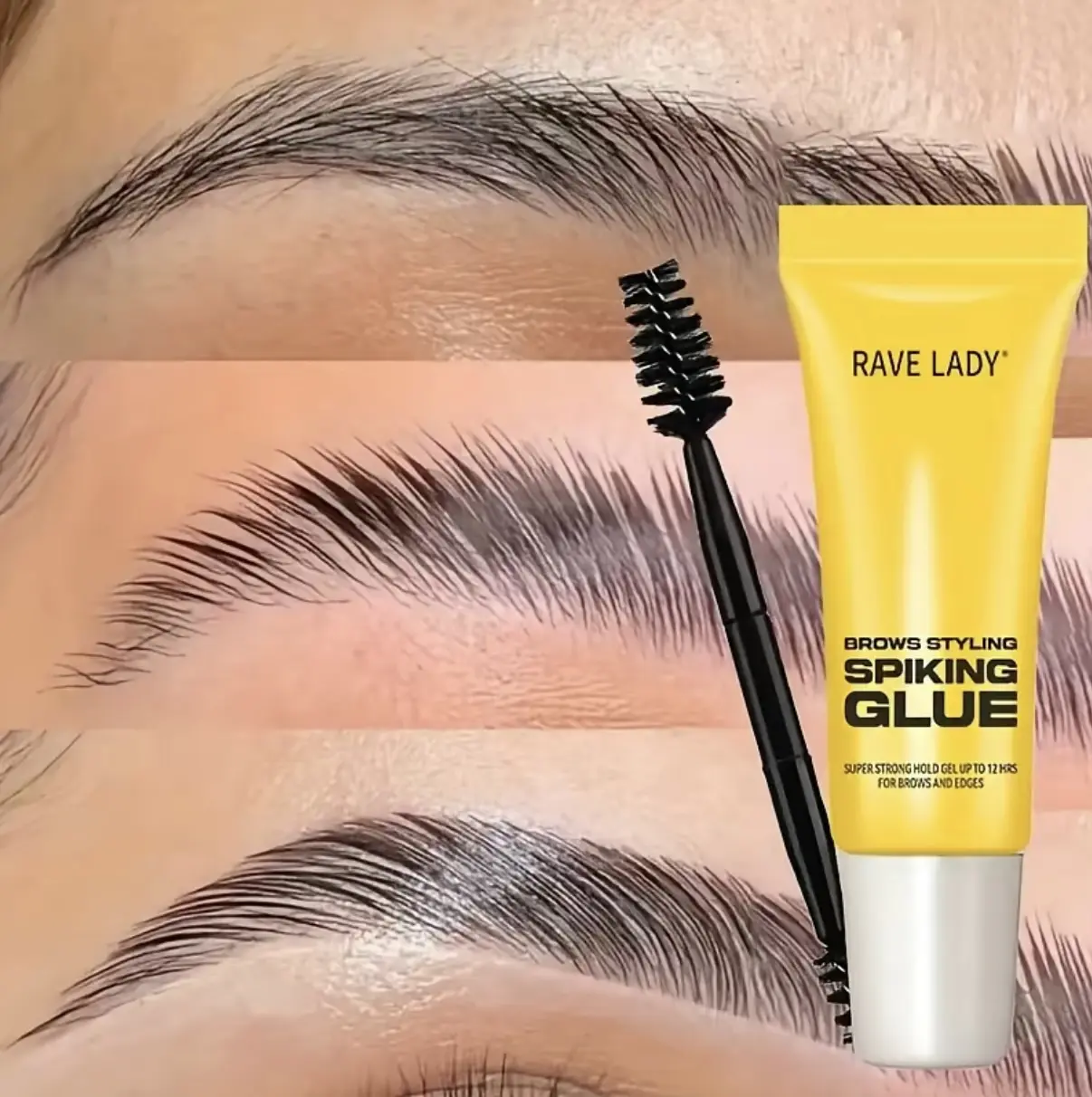 2pcs Eyebrow Styling Gel with Brush, Strong Hold, 3D Shaping Gel, Waterproof Sweatproof Eyebrow Setting Gel, Long-Lasting Brow Gel, Creates Natural Brow Shape, Eyebrow Makeup Gel, Eyebrow Makeup Products