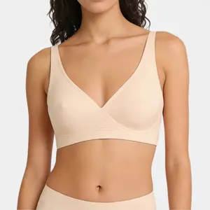 Sculpt Touch Women's Push Up Bra Natural Contour Detail Deep V Seamless Underwire Bra Adjustable Straps Everyday Comfort