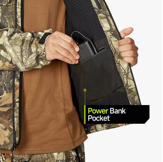 [Limited Size Clearance] TideWe Men's & Women's Soft Shell Heated Jacket Coat with Detachable Hood and Battery Pack Size S-XXXL