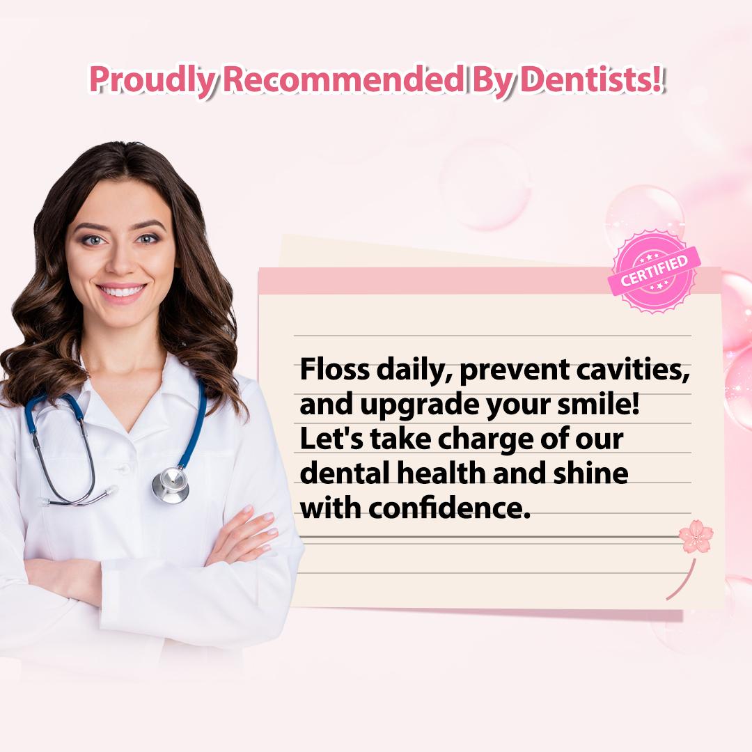 h2ofloss – The Cutest Portable Water Flosser & Oral Irrigator  300ML Detachable Tank, 360° Jet Cleaning, 5 Fun Modes, Rechargeable, IPX7 Waterproof – Whiten Your Teeth Anytime, Anywhere!