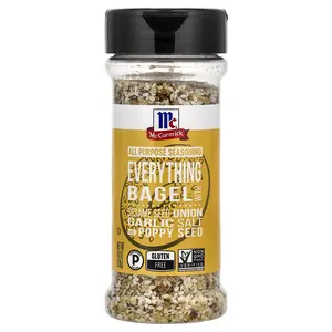 McCormick All Purpose Seasoning, Everything Bagel with Sesame Seed, Onion, Garlic Salt and Poppy Seed, 4.8 oz (136 g)