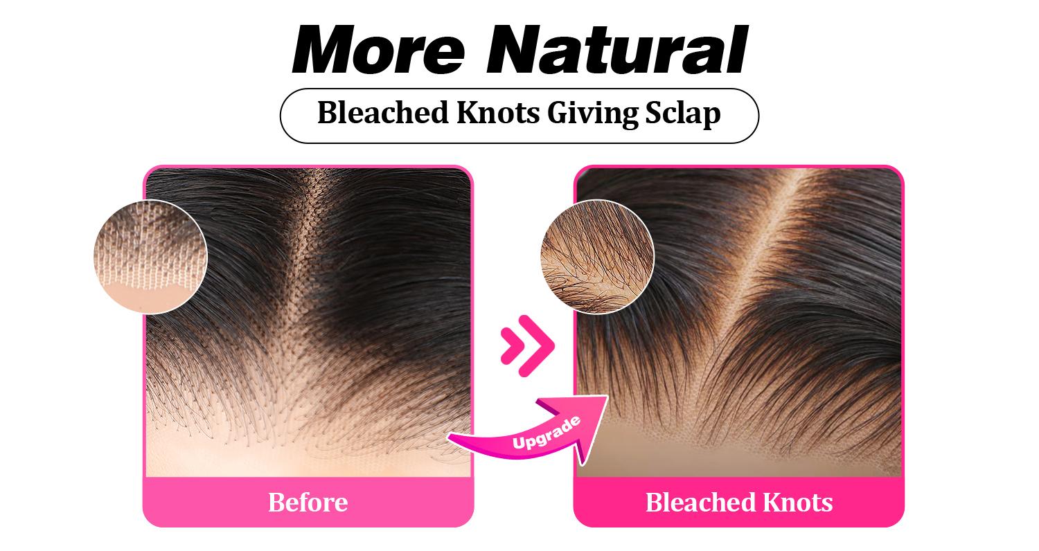 Kinky Straight 360 Fit Wear Go Wig Bleached Knots Lace Front Wig with Drawstring 360 Glueless Wigs #TiktokShopBackToSchool