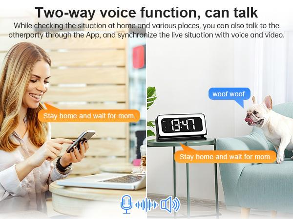 Smart Digital Clock Camera with Dual Band WiFi (5GHz & 2.4GHz) | Home Security & Real-Time Monitoring System