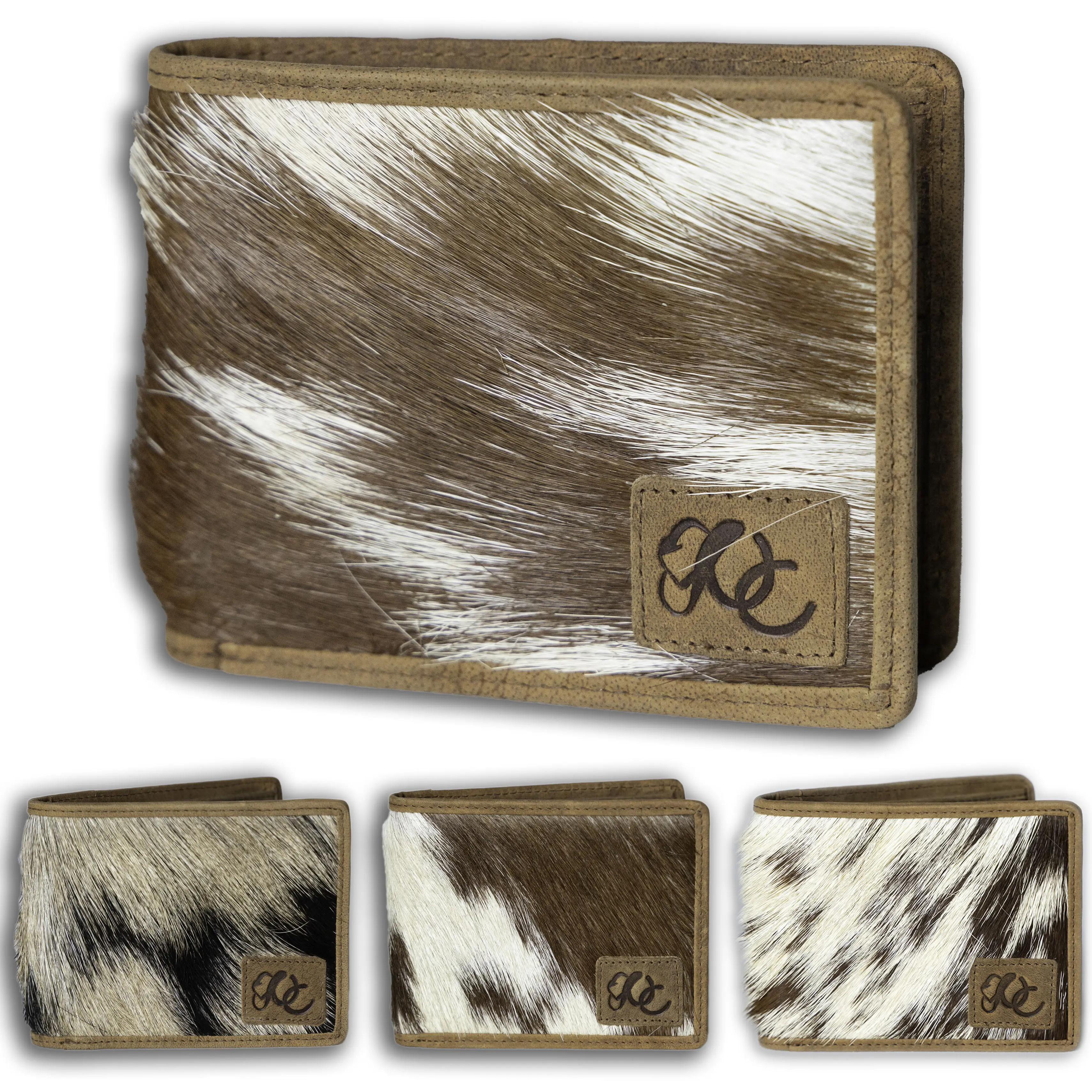 UC Leather Hair on Bifold Wallet for Men and Women with RFID-Blocking Technology