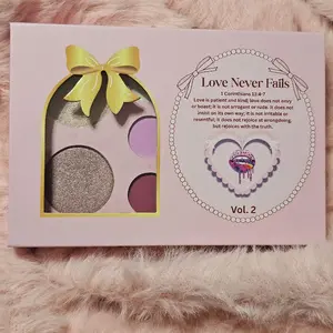 Love Never Fails Vol. 2 Box set 6 eyeshadows, 2 Highlighters, and 1 lip balm with spf 30