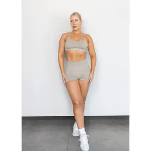 V-Back Butt Lifting Shorts & Strappy Sporta Bra Set