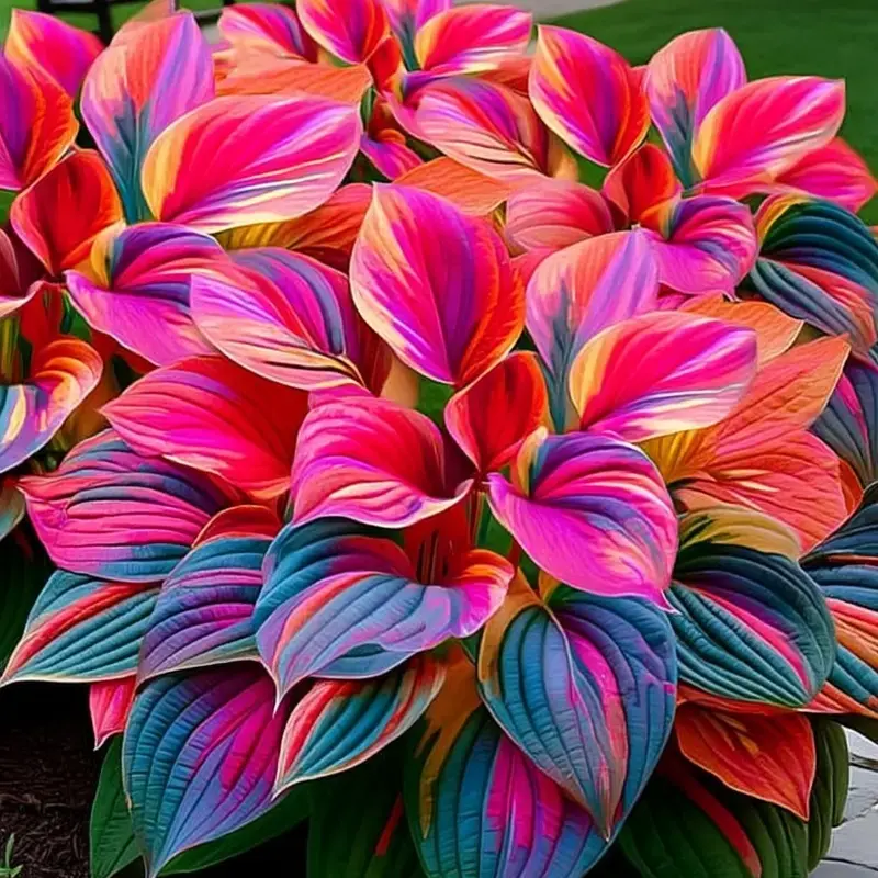 1200+ pcs Mixed Color Hosta Plants Vibrant Garden Decoration Perfect for Shade Gardens and Outdoor Spaces